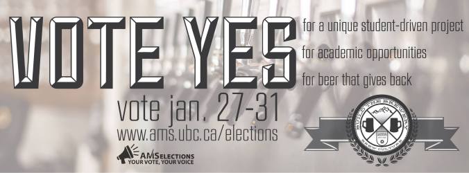 Vote YES for a Student Owned Brewery at UBC
